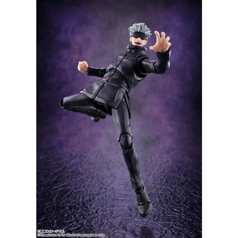 Em estoque bandai original s.h. figuarts jujutsu kaisen satoru gojo anime figura de ação modelo ornamento colecionável brinquedo presente hoilday