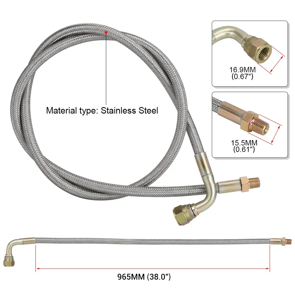 Car Modification T3T4 Turbo Oil Supply YouTube Kit Turbocharger Oil Circuit Adapter Kit T04E 4AN