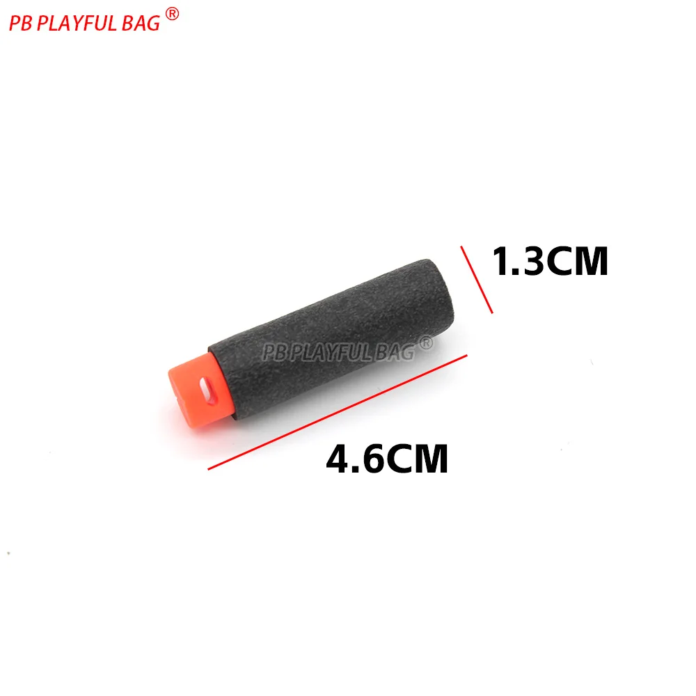 Playful Bag 4.6x1.3cm Soft Foam Bullets EVA Sponge Dart Ammo Refill for Toy Guns Safe Shooting Game Accessories QJ87