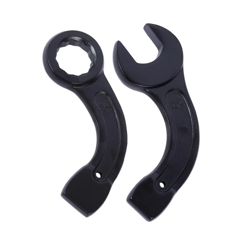 Black hot forging machining Bend handle percussion wrench Bend handle percussion plum wrench 12 angle machine impact wrench