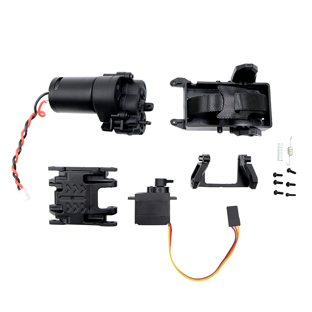 

TRX4M 2-Speed Gearbox Assembly Transmission Motor Set With Servo For 1/18 RC Crawler TRX4M Bronco Defender JJRC C8809 c8801