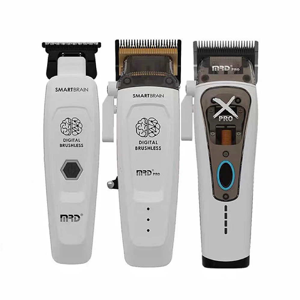 MRD Molda New Brain Flower White Hair Clipper Trimmer Youth Version Brain Flower Series Oil Hair Salon Professional Ultra Quiet