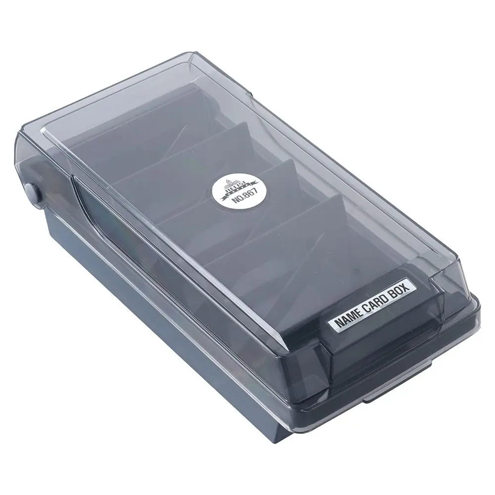 

Коробка для хранения пластиковый держатель для визитных карточек черный чехол-органайзер держатель для кредитных карт офис