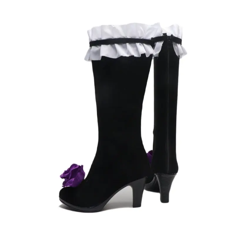 Anime The Shoes Are Suitable for Cosplay Suigintou Custom Made Cosplay Shoes Boots Halloween Carnival Props