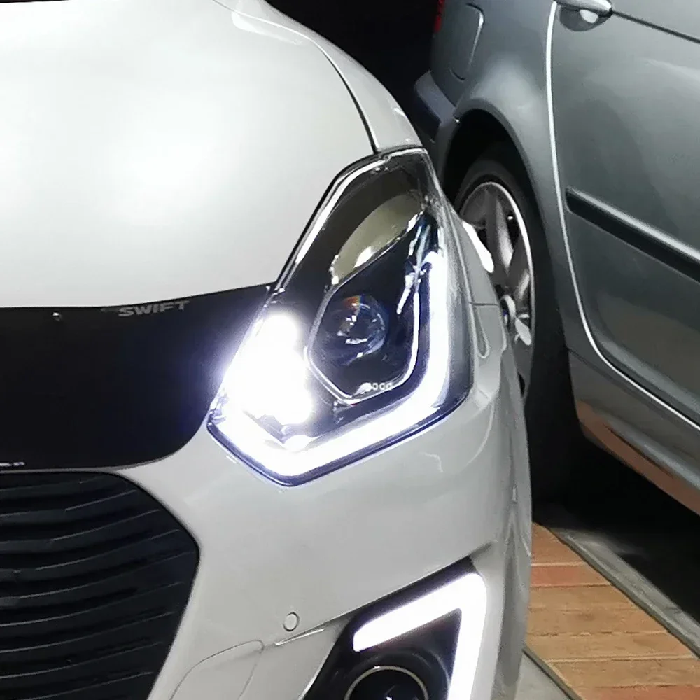 

For Suzuki Swift 2017-2023 LED Car Front Lamps Assembly Upgrade High Quality Bifocal Projector Lens Auto Headlights Accessories