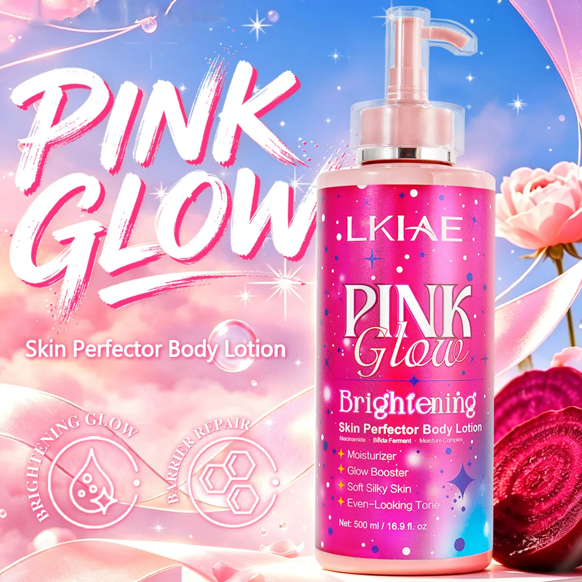 LKIAE Pink Glow Skin Care Set - Skincare Glow Glowing 评论和价格