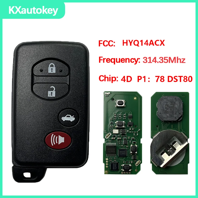 

KXK034001 For Subaru BRZ WRX STi Forester FCCID-HYQ14ACX High-quality aftermarket Keyless Entry Push Start Key For Subaru