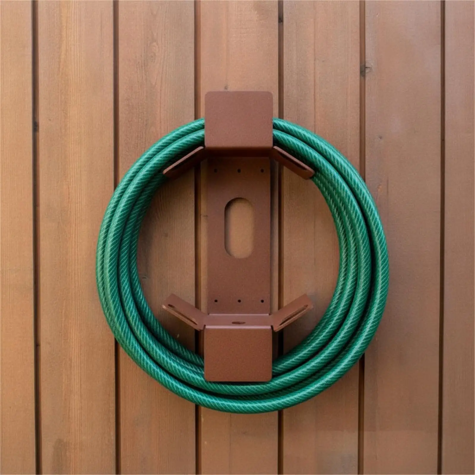 Detachable Iron Hose Rack Wall Mounted Garden Storage Holder for Yard Patio Coil Hanger