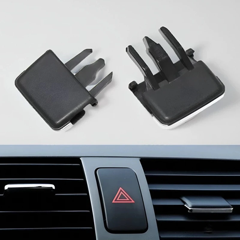 2pcs Car Air Vent Dashboard Air Conditioner Outlet Adjustment Paddle Clip Lever Auto Interior Repair Vent Tab Replacement