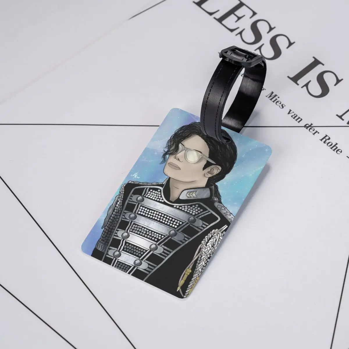 Michael Jackson Musicians Singers Dancers Luggage Tags Suitcase Fashion Baggage Boarding Tag Label Holder ID Name Address #5