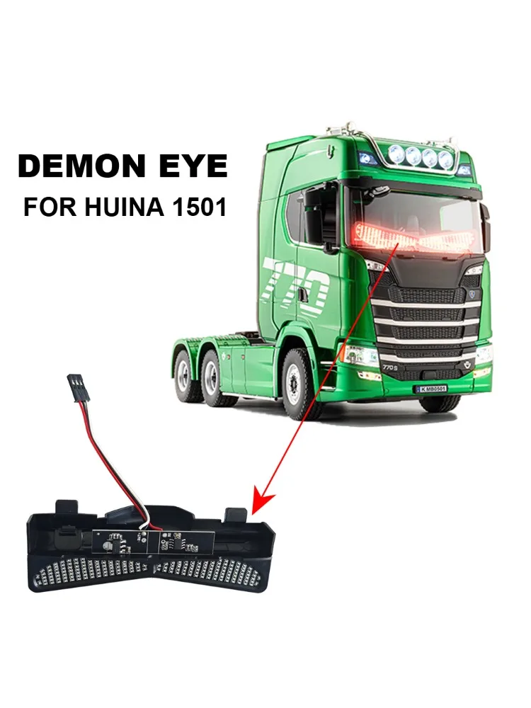 HUINA 1501 RC-Truck Zubehör Dämonenauge-Licht Ferngesteuerter Traktor Upgrade-Teile für 770S Ferngesteuertes Truck-Modell Spielzeug