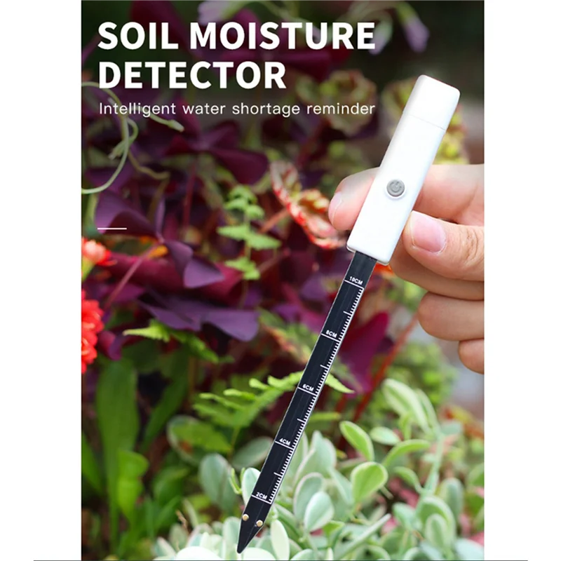 

ABGH-2X Soil Moisture Meter Plant Water Meter For Indoor And Outdoor Smart Probe With 3 Color Indicator Lights For Garden