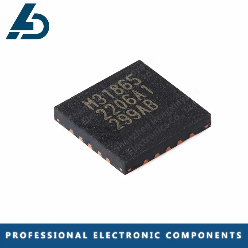 5-10PCS MAX31865ATP+T Solder Mask M31865 QFN-20EP RTD Digital Converter Chip