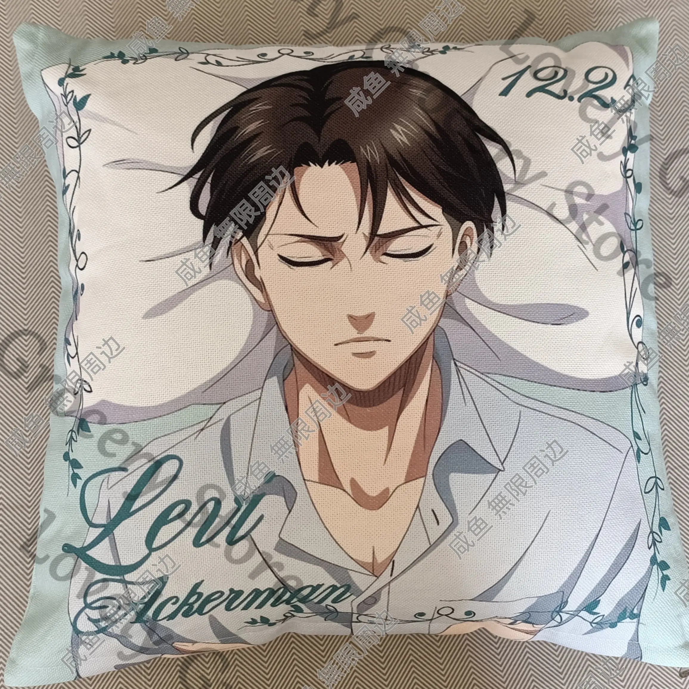 Anime Shingeki No Kyojin Ataque A Los Titanes Levi Ackerman Attack on Titan Cosplay Cartoon Throw Pillow Mascot Cushion Gift