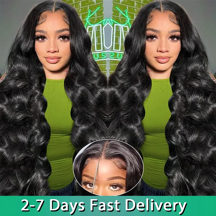 Glueless Human Hair Body Wave Lace Front Wig Glueless 6x4 Lace Human Hair Wigs Bling Preplucked Natural Color Lace Frontal Wig