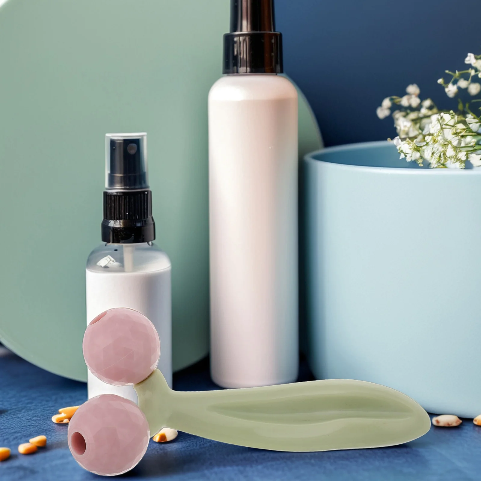 Masseur manuel à rouleaux pour le visage, outil de Massage du visage portatif en forme de V pour femmes, dispositif de soins de la peau Portable réduit les poches