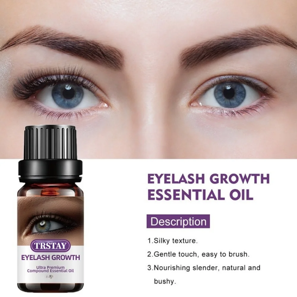 Powerful Eyelashes Growth Serum Eyebrow Growth Oil Essential Oils Essence Fast Growth Liquid Essential Oil Eyelash Enhancer