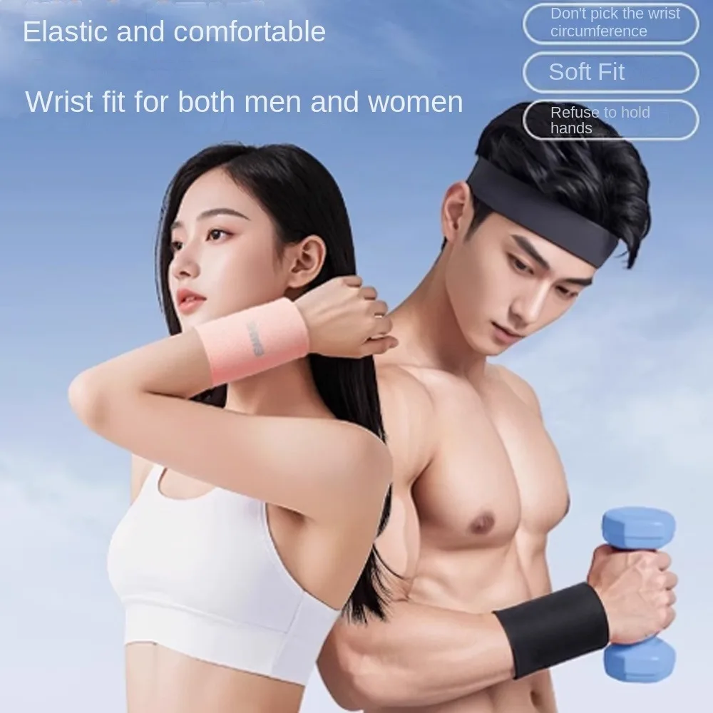

1pair Cold Feeling Badminton Wristband Anti Sprain Sweat-absorbing Sports Wristbands Thin Breathable Wrist Protector Unisex