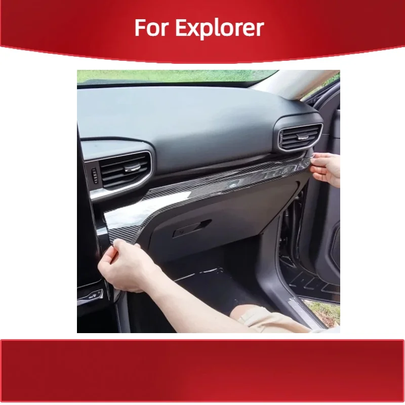 Fit for Ford Explorer 20-22 Interior modification panel console instrument decoration sticker bright strip