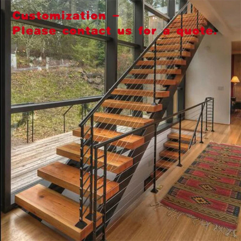 

custom.Most Popular Narrow Staircase Wood Customized Top Quality Steel Straight Stair Stairs