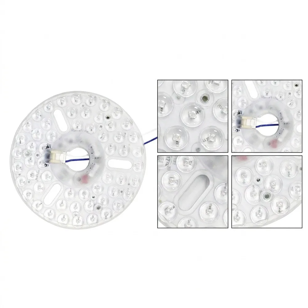 LED Ceiling Fan Light Module 15W 22W 3 Color Dimming Round For Source Bulb For AC 110V 220V Fixture Replacement