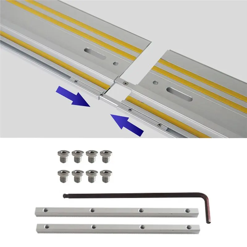 ABRW-For Festool Track Saw Replacement Guide Rail Connector Set For Woodworking Projects Board