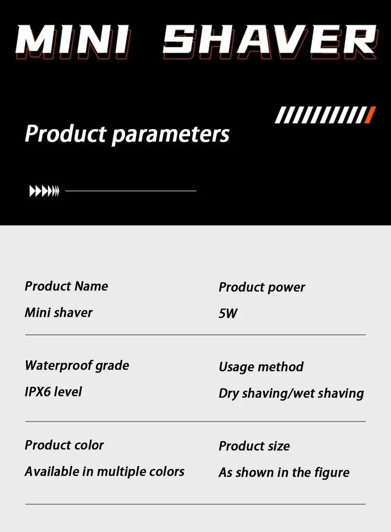 Lenovo Electric Razor IPX7 Waterproof Ultra-clean Mini Dual-head Magnetic Shaving Portable Digital Display Electric Beard Shaver