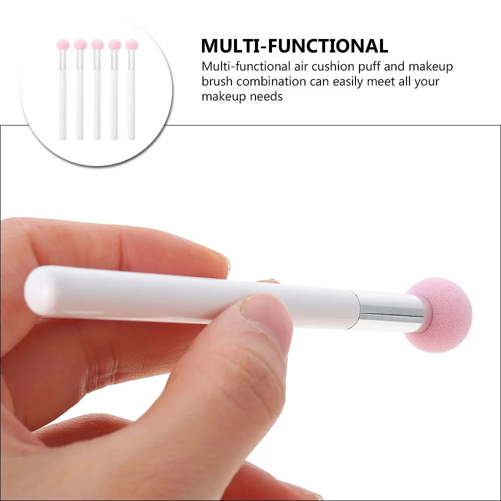

5Pcs Portable Makeup Sponges Beauty Egg for Precision Detail Work Efficient Powder Control Comfortable Touch Mushroom