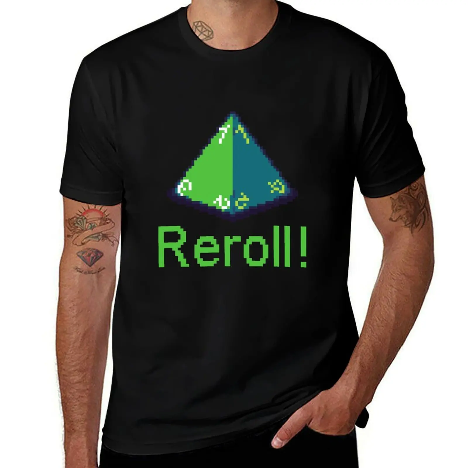 

Reroll! (D4) T-Shirt t shirt man luxury t shirt man plain T-Shirt