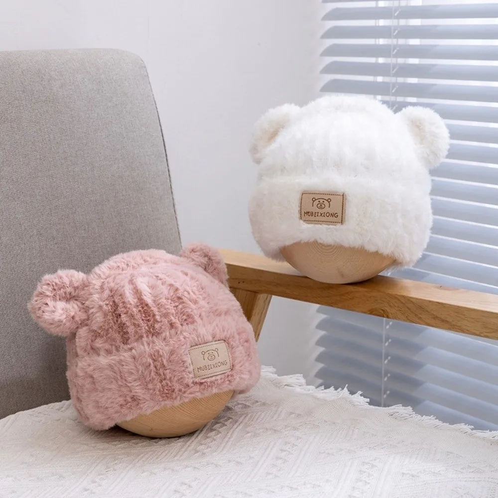 

Модная милая шапка-бини, ветрозащитная, морозостойкая, теплая шапка, утолщенная зимняя шапка для защиты ушей