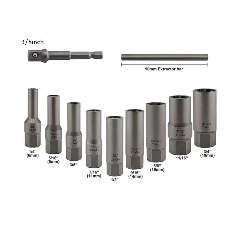 Complete 711Pc Socket Wrench and Extractor Set for Easy Removal of Difficult Nuts and Bolts with Innovative Design