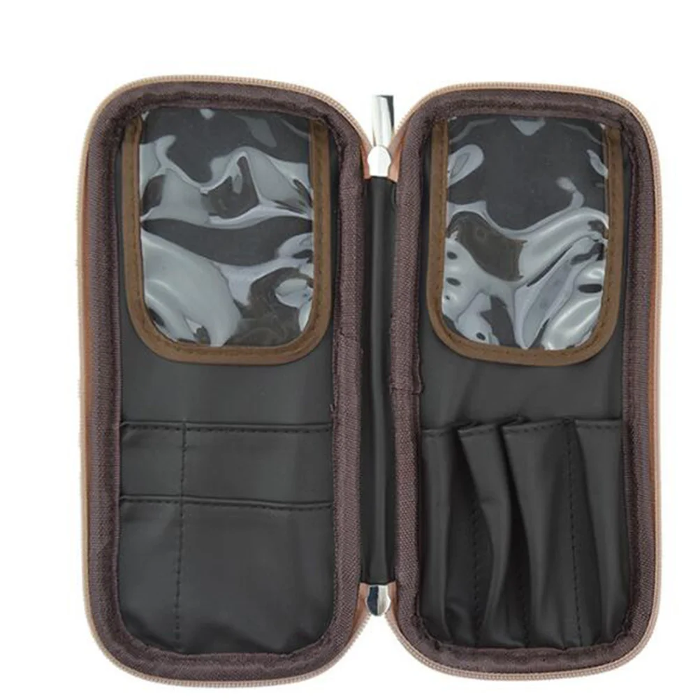 

PU Brush Bag Pink Makeup Pouch Travel Purse Durable Waterproof Lightweight Compact Makeup Brush Bag Handbag