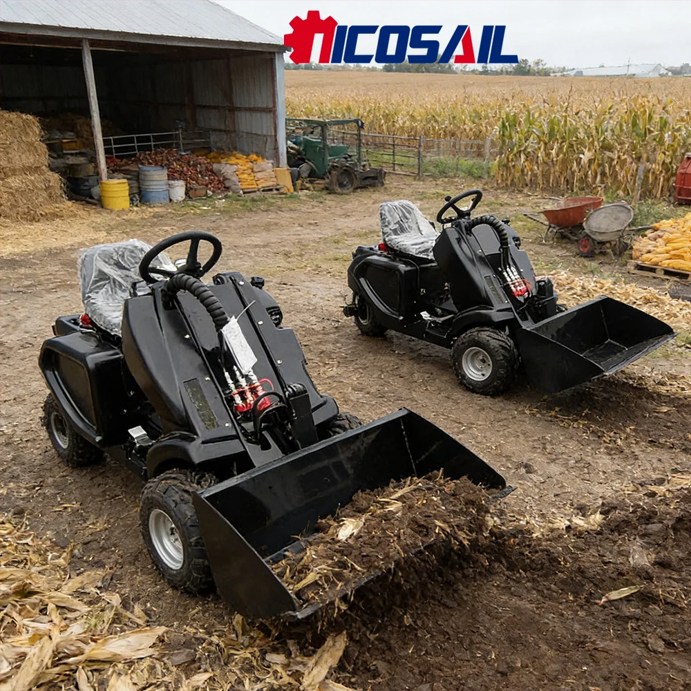 

Многофункциональный мини-погрузчик с 3 колесами, двигателем EPA, маркировкой CE для животноводства, сельского хозяйства и ландшафтного дизайна