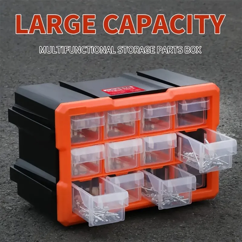 

Drawer style parts box, screw accessories storage box, can be spliced and classified box, large capacity
