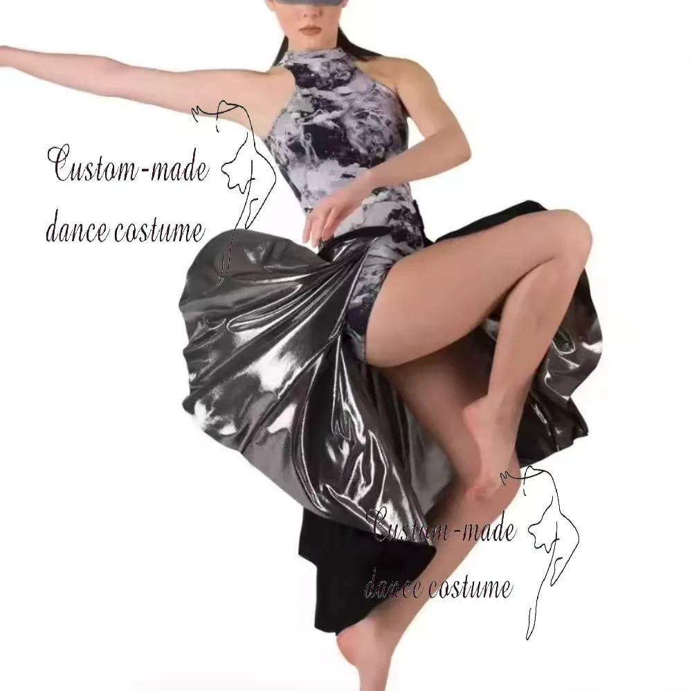

New adult jazz and Latin dance performance costume, suitable for modern dance performances, flowing and versatile for two styles
