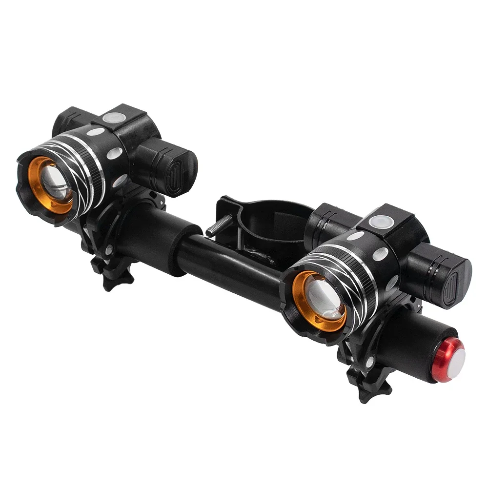 Front Lights LED Electric Scooter USB Rechargeable Headlight Flashlight Waterproof Zoomable Cycling Lamp for Ninebot F20 F30 F40