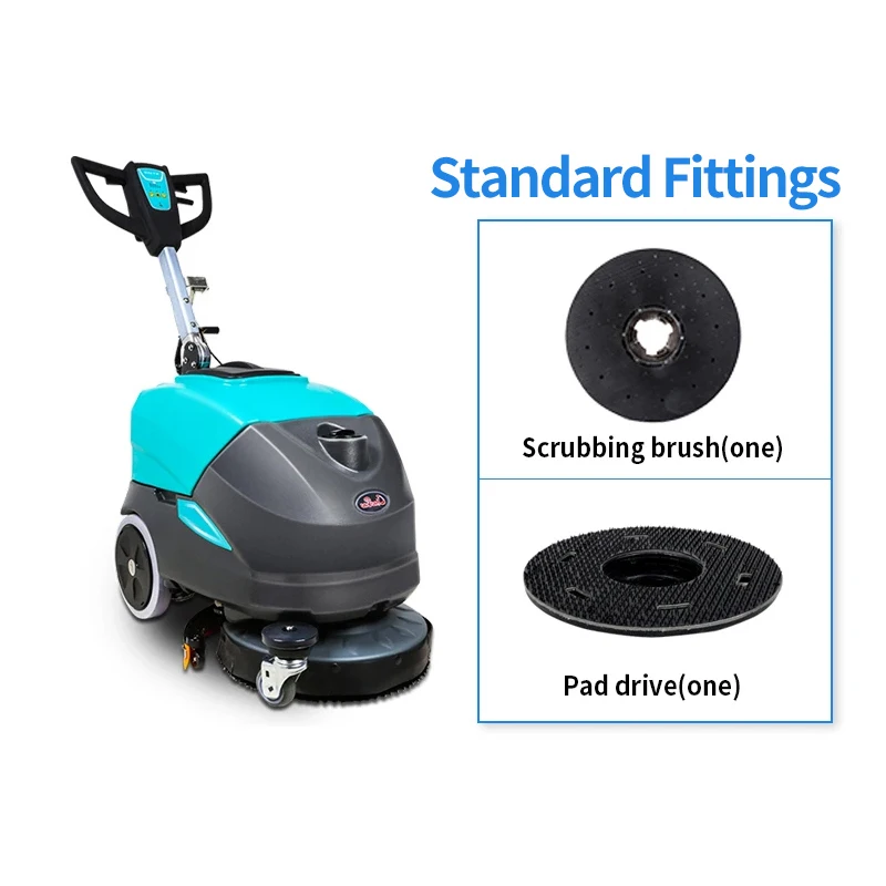 Hand-push Floor Cleaning Machine Factory Workshop Electric Mopping Machine Warehouse Industrial Carpet Cleaning Equipment