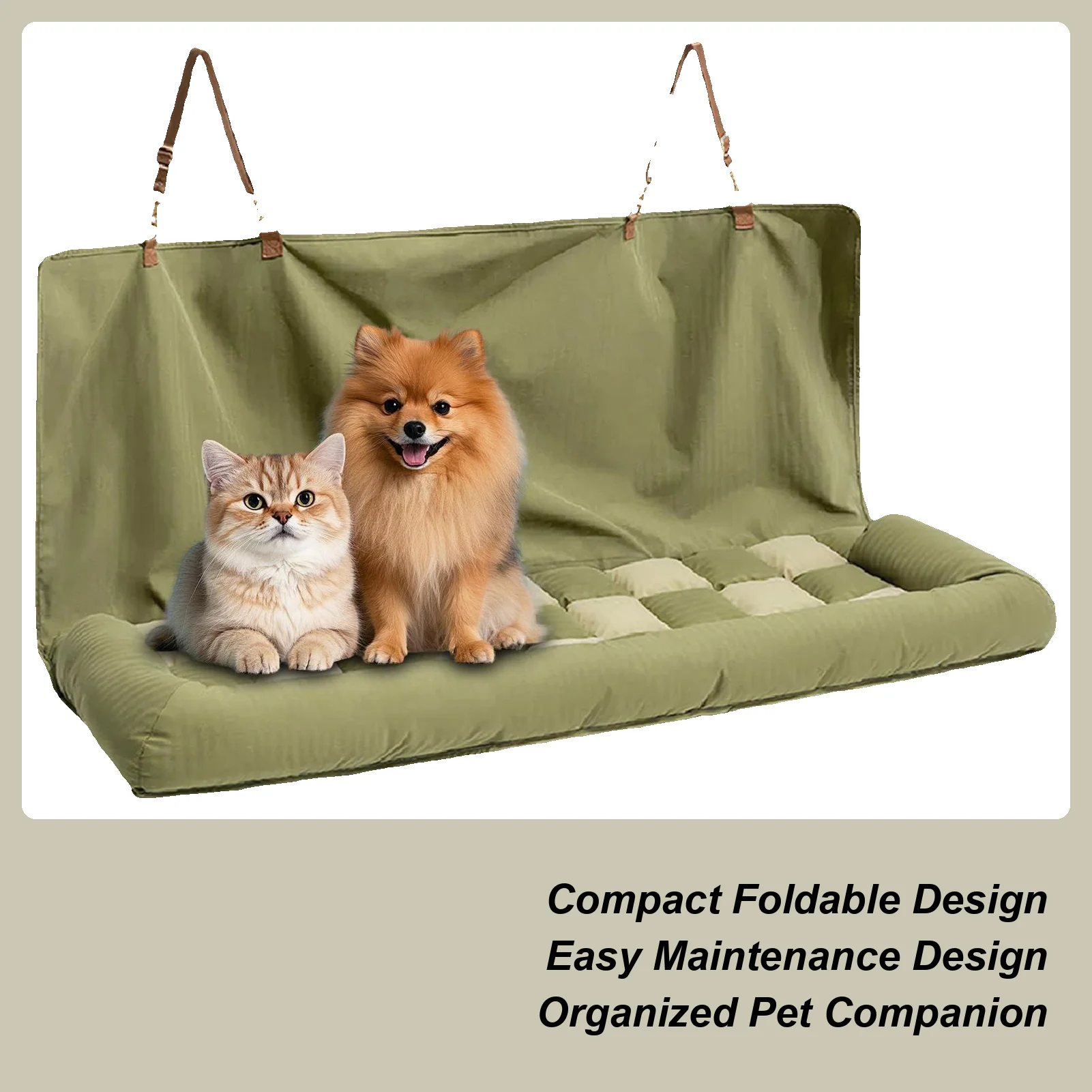 

Dog Car Seat Cover Foldable Pet Automotive Backseat Cushion Mat Car Back Seat Dog Cushion For Trailer RV Truck Sedan Pickup