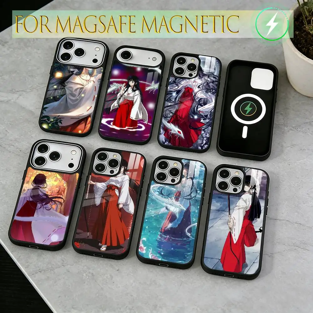 

Kikyo Phone Case For iPhone17,16,15,14,13,12,11 Plus,Pro Magnetic For Magsafe Wireless Charging