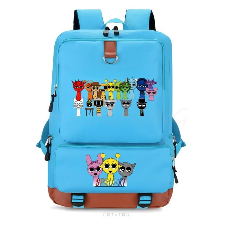 

Hot New Sprunki Melody Children's School Bags Fashion Backpacks Kids Travel Rucksacks Cute Boys and Girls School Book Backpack