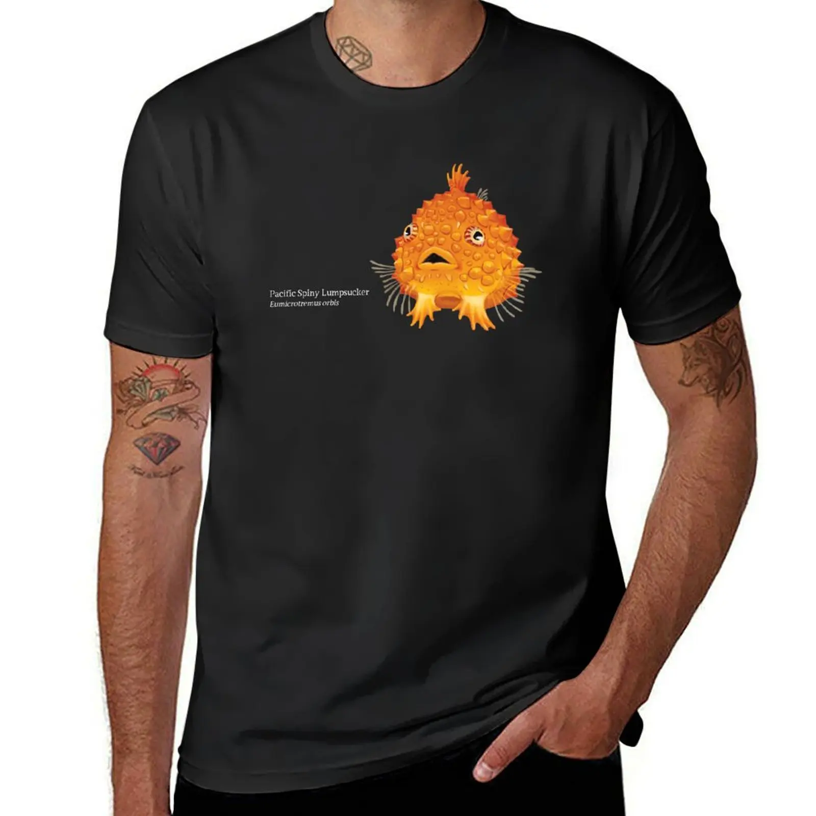 

Pacific Spiny Lumpsucker T-Shirt graphic t shirts Short sleeve tee heavyweights t shirts for men graphic