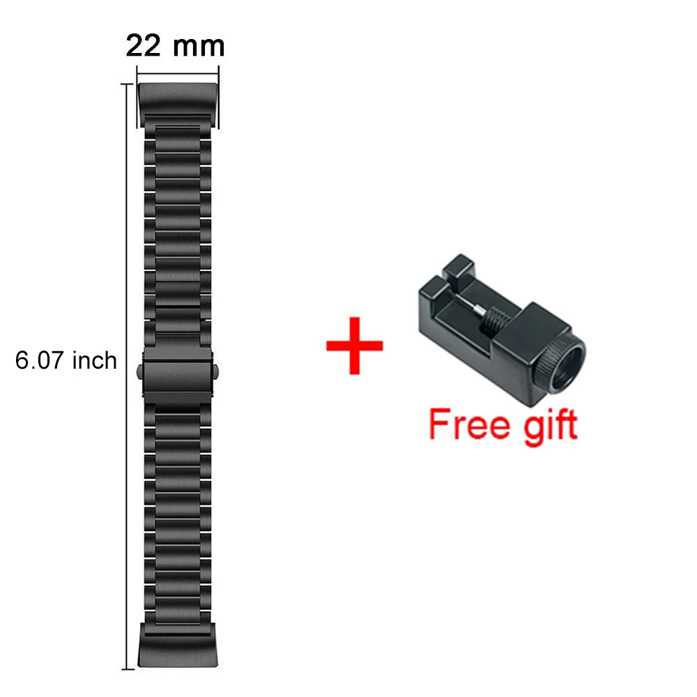 Stainless Steel Bracelet Strap For Fitbit Charge 3 4 5 6 Smart Watch Wristband Loop Replacement For Charge 5 Metal Band Correa