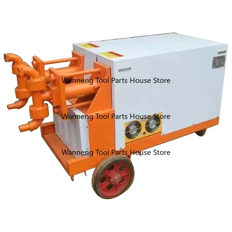 High Efficiency Double Cylinder Cement Grouting Machine Water Mortar Gunite Concrete Pump for Construction