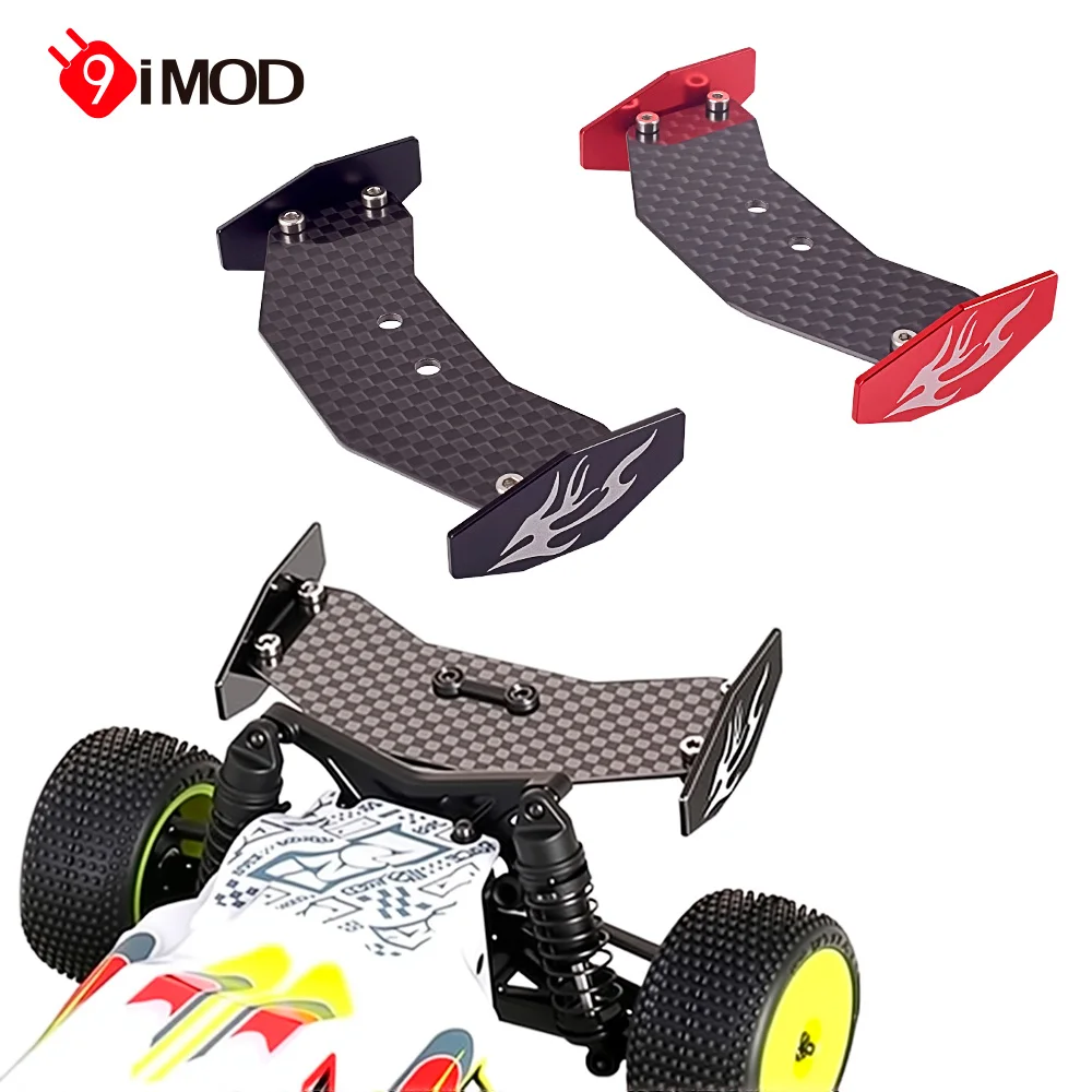 

9IMOD RC автомобильное хвостовое крыло из углеродного волокна, заднее крыло, алюминий для Losi 1/24 Micro-B 2WD BUGGY, детали для обновления радиоуправляемого автомобиля