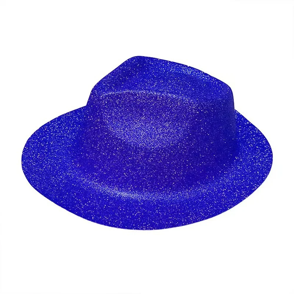 Western Hat Glitter Party Hat Performance Prop Dress Up Cowboy Hat For Women's Party Costume