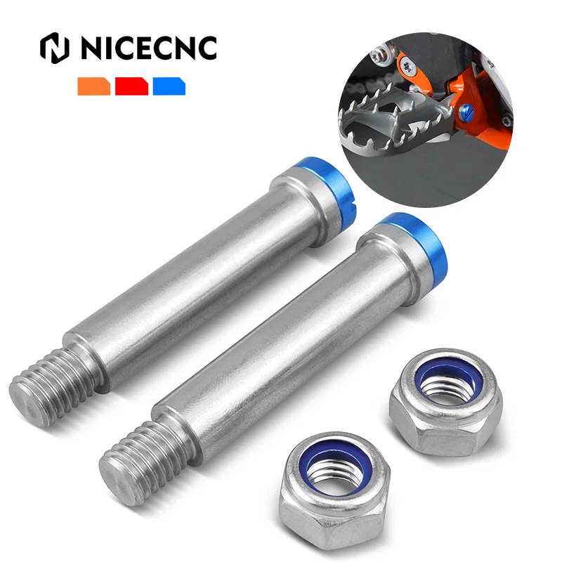 

NICECNC For KTM Husqvarna Yamaha Husaberg Honda Beta 68 85 125 150 200 250 300 350 450 501 Footrest Footpegs Foot Pegs Rests Pin