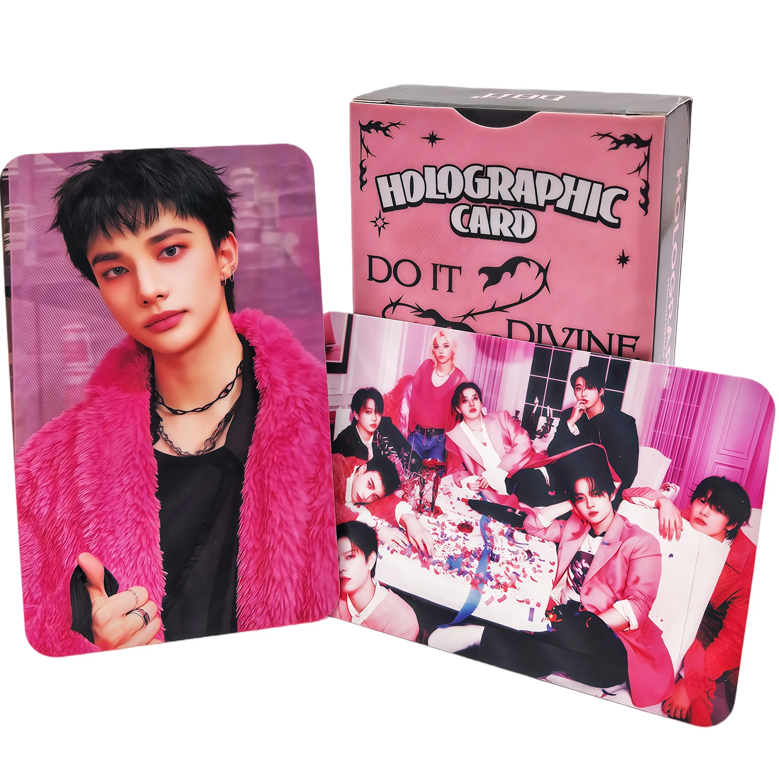 Felix 60+64PCS/SET KPOP STRAYKIDS Hyunjin Bang Chan high-Definition Photo Cards, Stickers, Collectible LOMO Cards  Fans Gifts