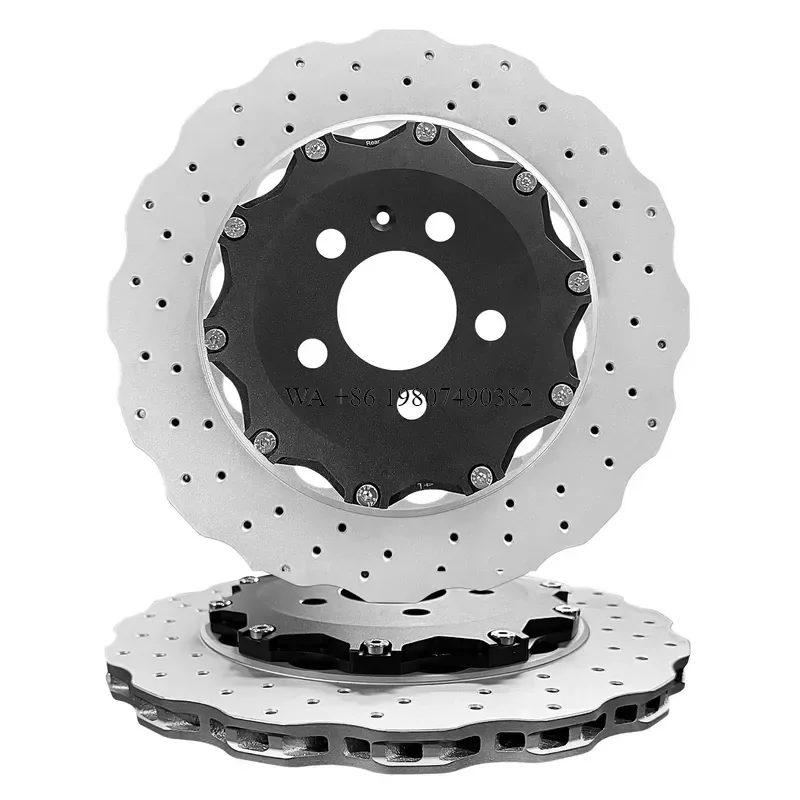 wmwmnu 4G8615601 Rear 356MM 22MM Customized OEM Slotted Vented 2 Piece Brake Disc for