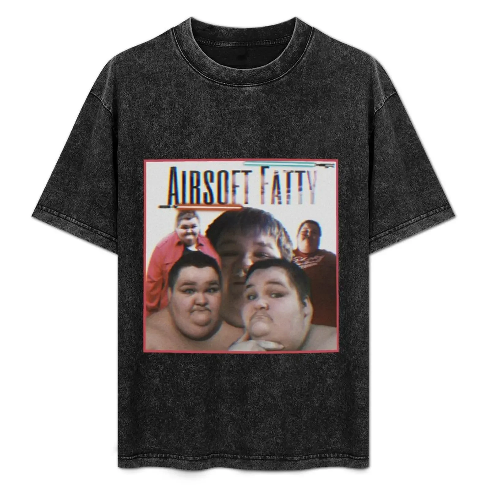 

Airsoft Fatty T-Shirt Big and Tall Crew Neck Tee