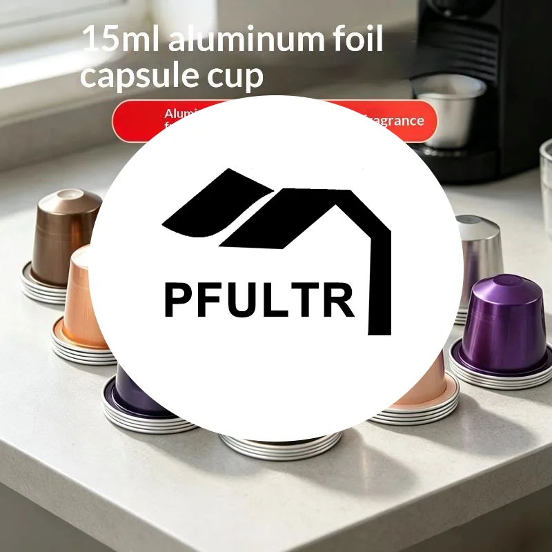 10Pcs 15ml Aluminum Foil Coffee Capsules Airtight Seal Long Lasting Freshness For Home Office Cafe Espresso Brewing
